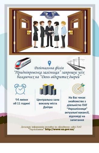 dp.uz.gov.ua: Придніпровська залізниця запрошує на День відкритих дверей